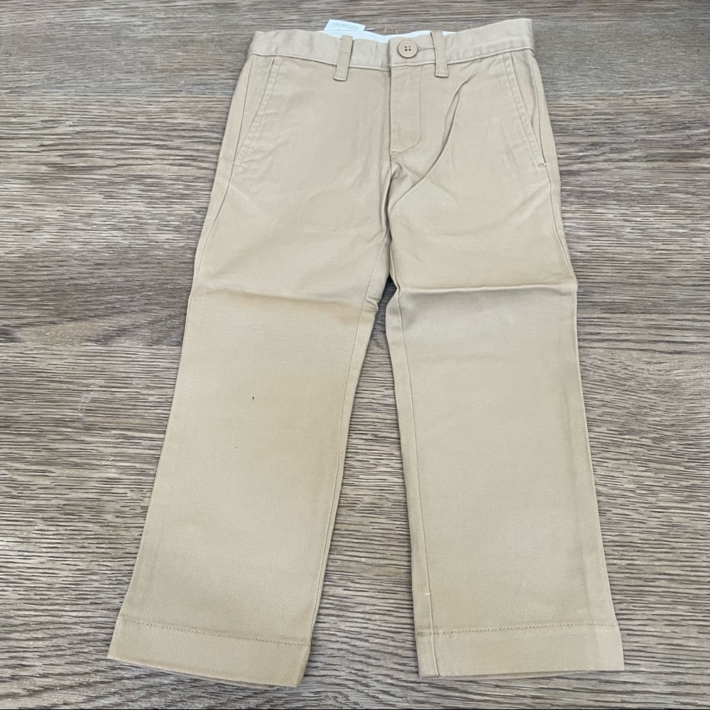 NWT JCrew Crewcuts youth boys chino pants size 3. slim fit.